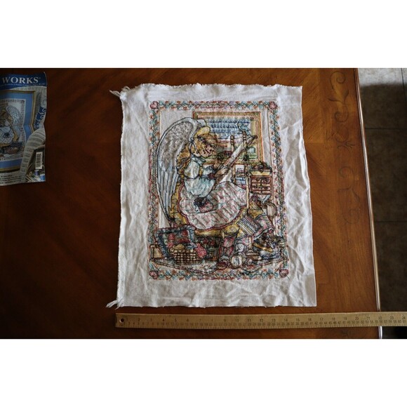 FINISHED Design Works Counted Cross Stitch Kit # 9952 Angel Of Cross Stitch - Picture 10 of 10
